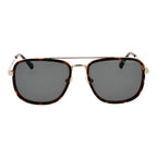 Brown Metal Sunglasses
