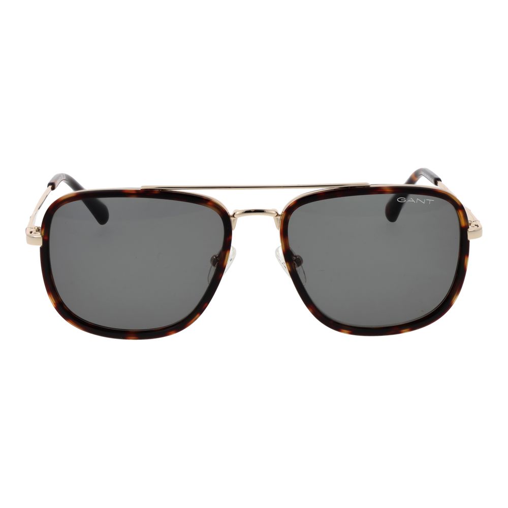 Brown Metal Sunglasses