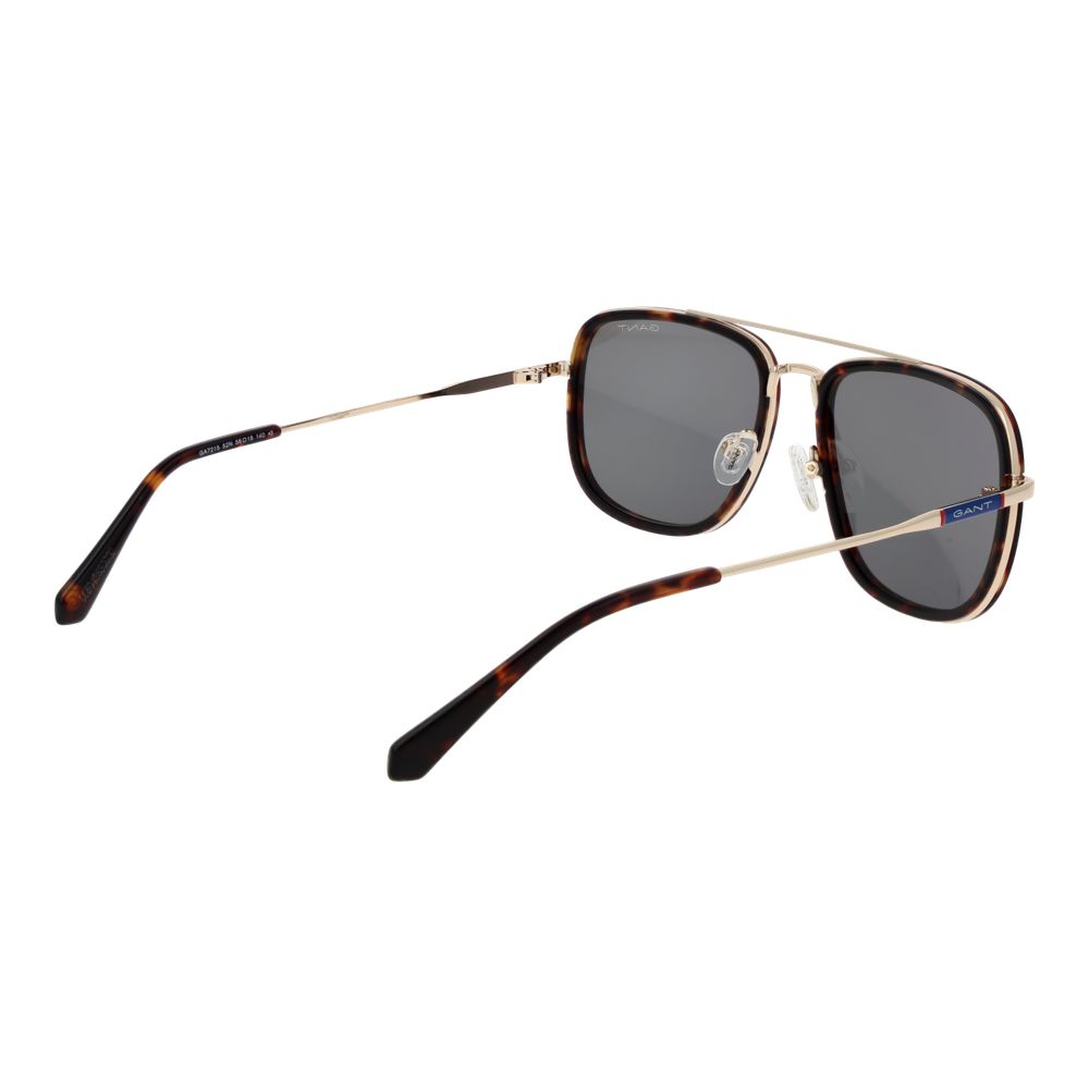 Brown Metal Sunglasses