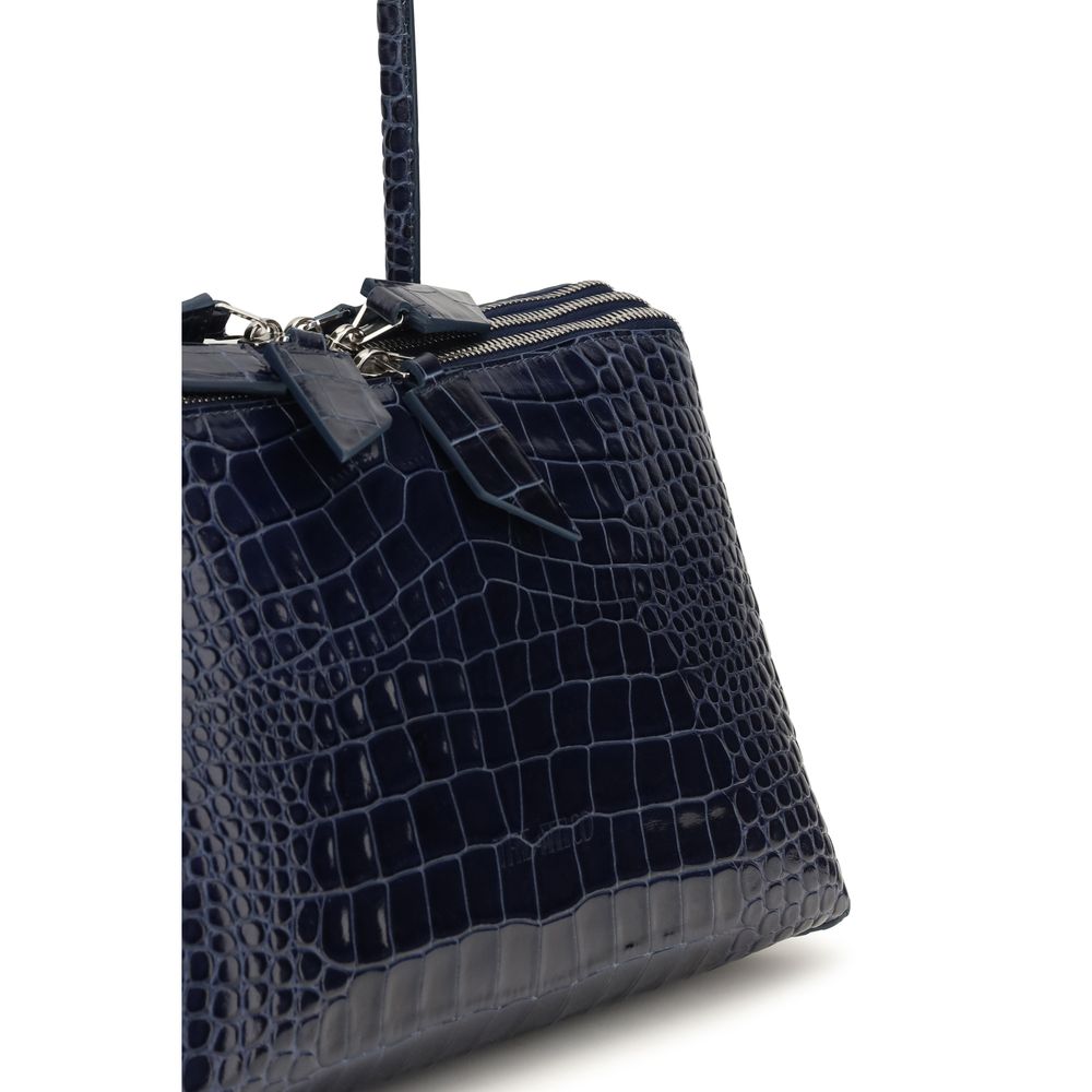 Blue Calf Leather Bos Taurus Shoulder Bag