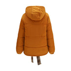 Orange Polyamide Full-Length Jacket