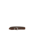 Brown Suede Leather Regular Belt
