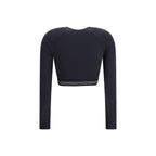 Black Recycled Polyester Longsleeve Shirt