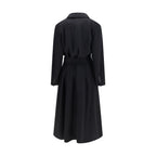 Black Wool Oves Aries Coat