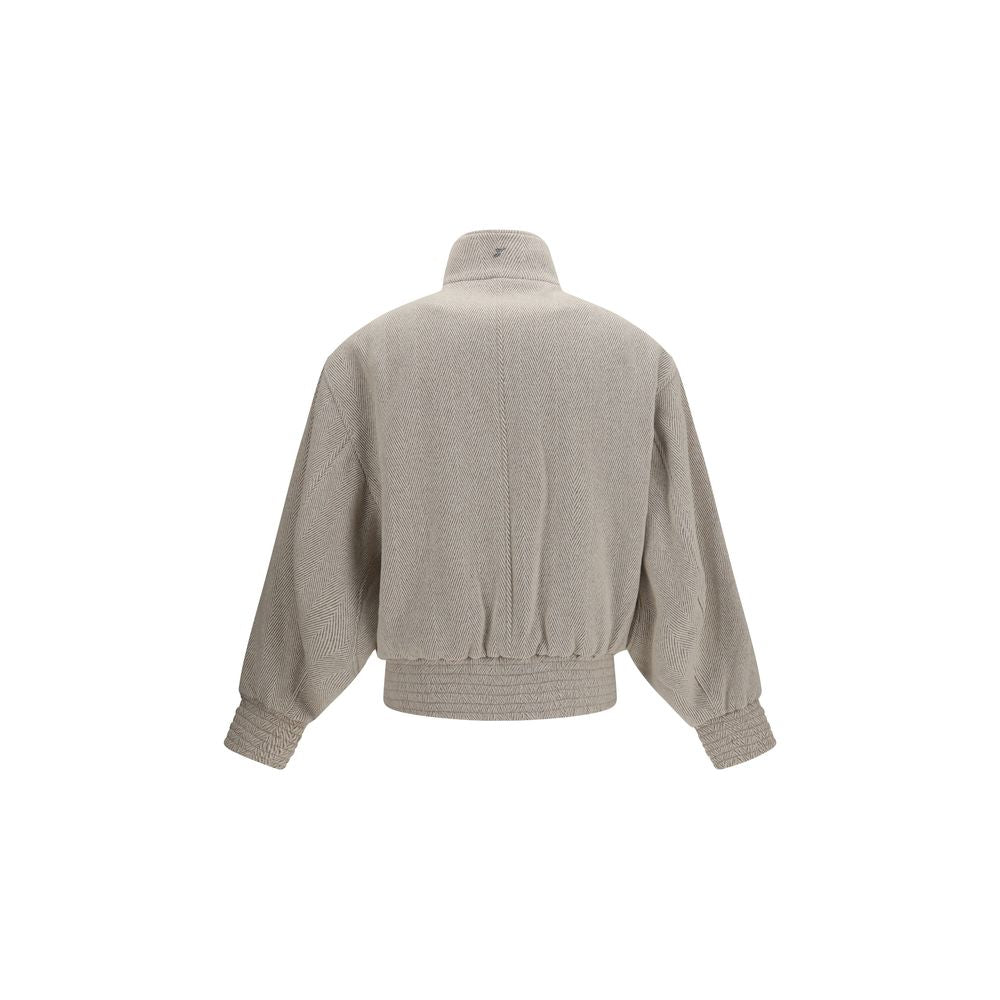 Beige Wool Oves Aries Bomber