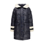 Blue Polyamide Full-Length Jacket