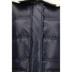 Blue Polyamide Full-Length Jacket