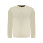 Beige Cotton Men Sweatshirt