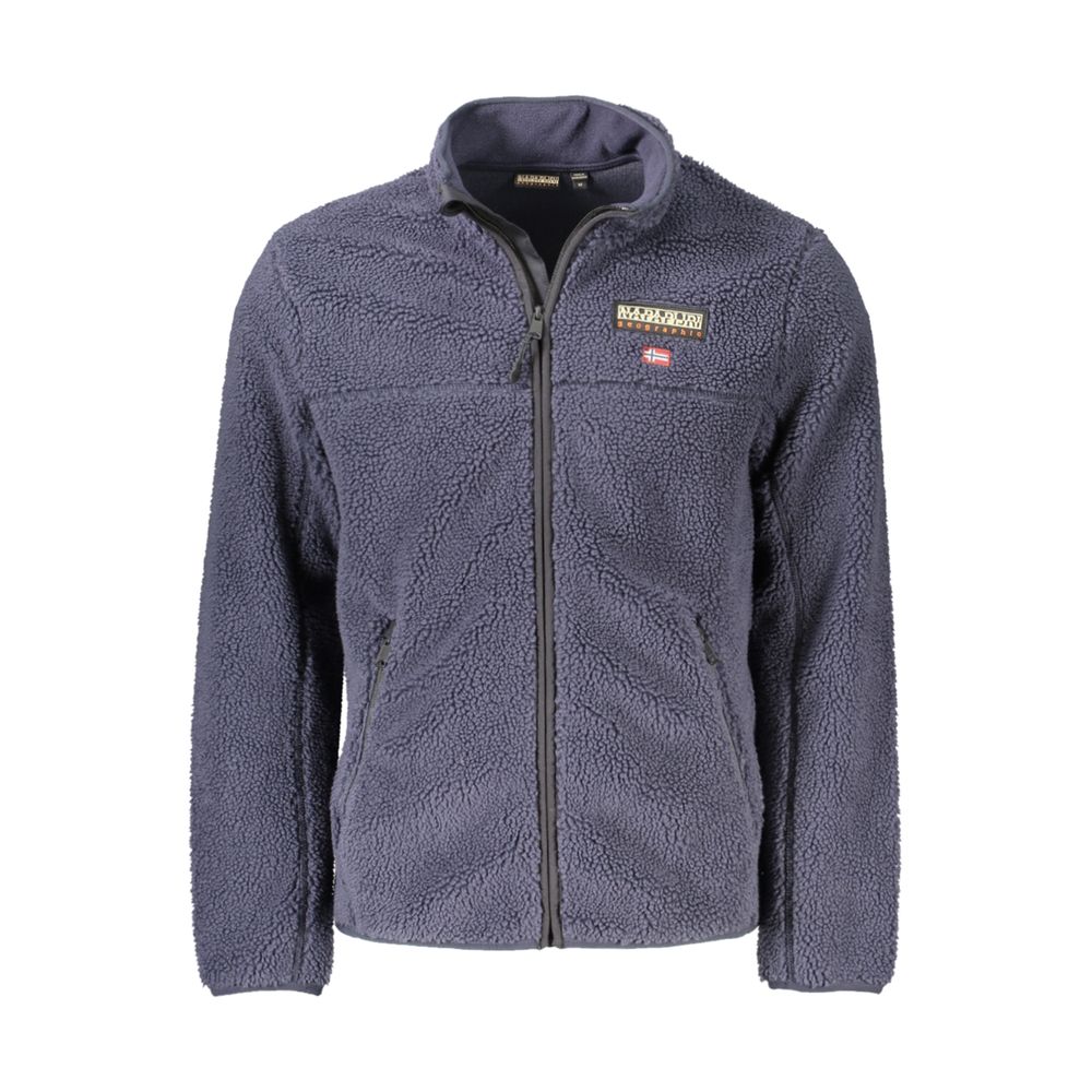 Blue Polyester Men's Sweatshirt