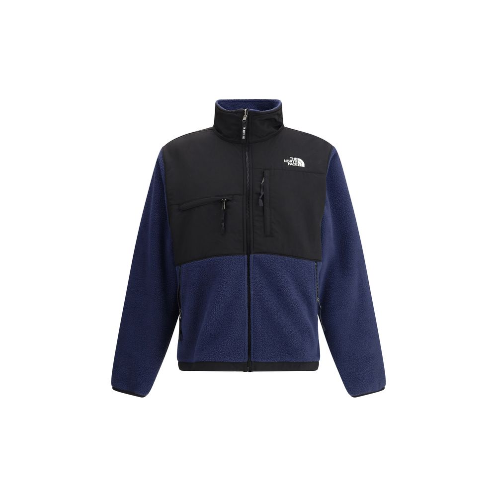 Blue Polyester Full-Length Jacket