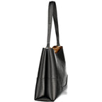 Black Polyurethane Womens Bag