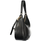 Black Polyurethane Women Bag