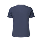 Blue Cotton Woman T-Shirt