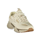 White Polyester Men's Sneaker