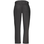 Black Cotton Mom Jeans