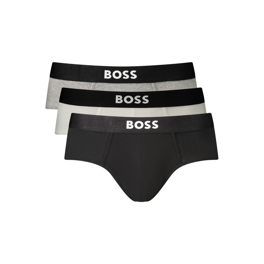Black Cotton Mens Underwear