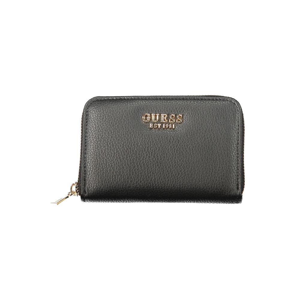 Black Polyurethane Women Wallet