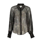 Black Polyester Women's Shirt