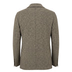 Beige Cotton Men Jacket