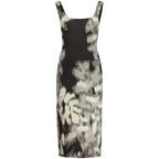 Black Viscose Womens Dress