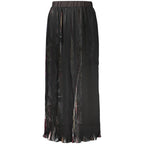 Black Polyester Women's Skirt