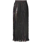 Black Polyester Women's Skirt