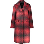 Red Polyester Womens Jacket