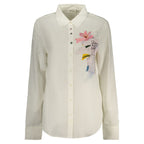 Bianco Viscose Women's Shirt