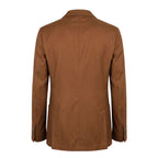 Brown Viscose Men Jacket
