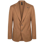 Brown Viscose Men's Jacket
