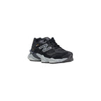 Black Suede Leather Chunky Sneakers