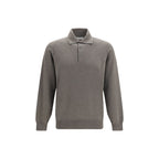 Brown Cashmere Polo Shirt