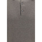Brown Cashmere Polo Shirt