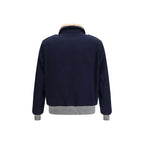 Blue Cashmere Full-Length Jacket