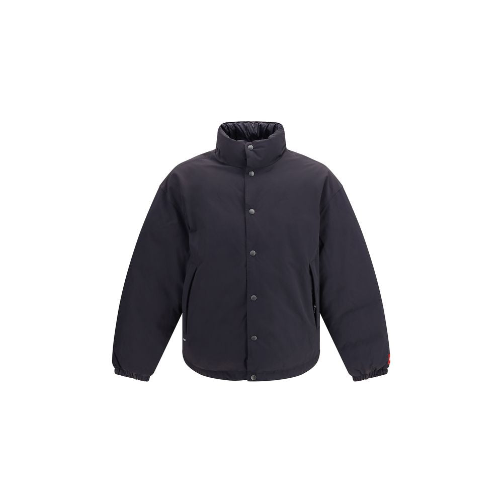 Gray Cotton Full-Length Jacket