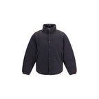 Gray Cotton Full-Length Jacket