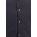 Gray Cotton Full-Length Jacket