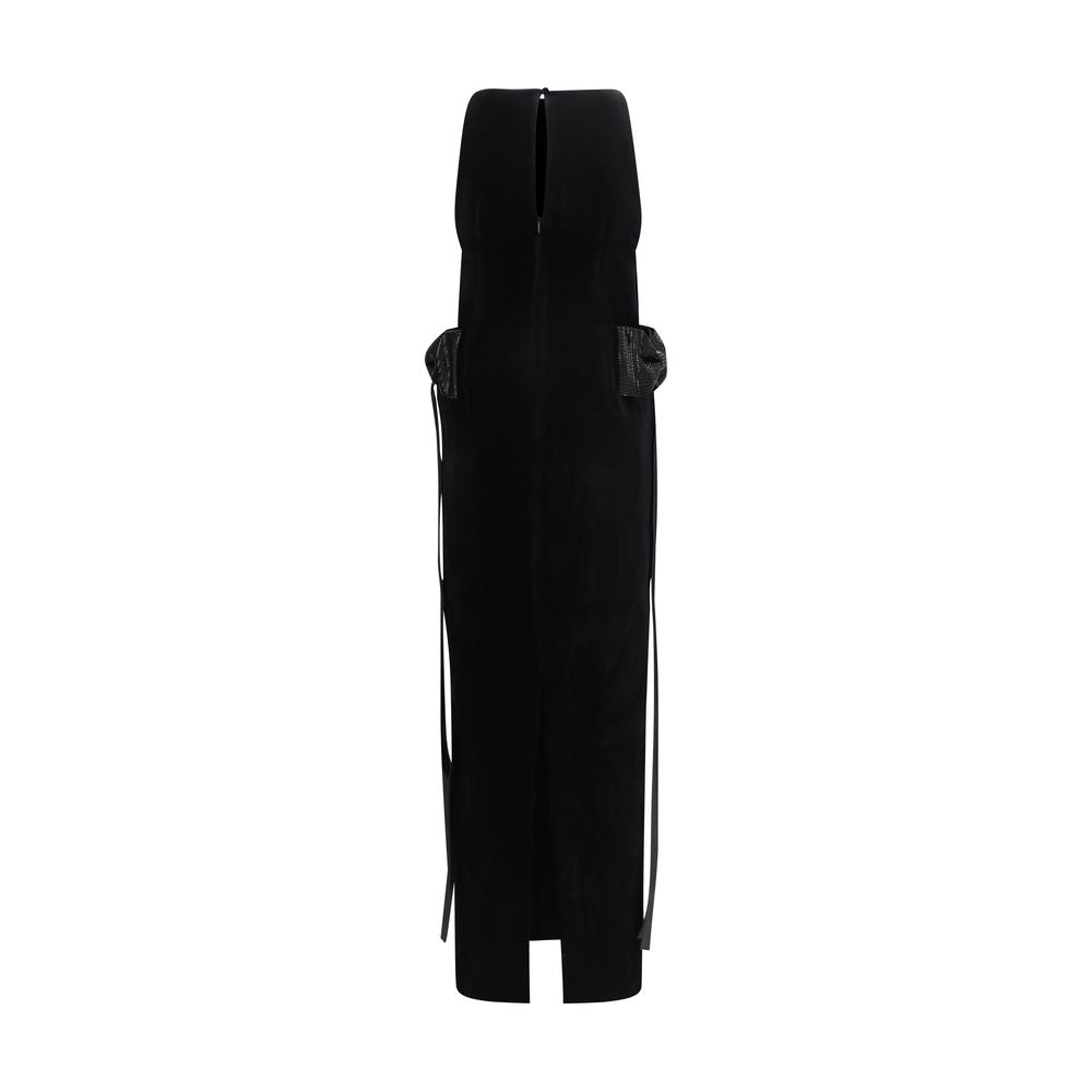 Black Polyester Casual Dress