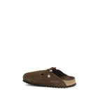 Brown Suede Leather Mules