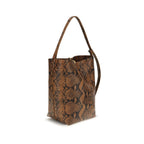 Brown Calf Leather Bos Taurus Backet Bag