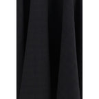 Black Wool Oves Aries Midi Skirt