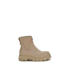 Beige Rubber Chelsea Boots