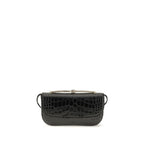 Black Calf Leather Bos Taurus Shoulder Bag