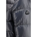 Gray Nylon Bomber