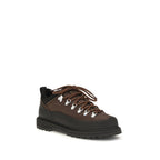 Brown Nylon Athletic Sneakers