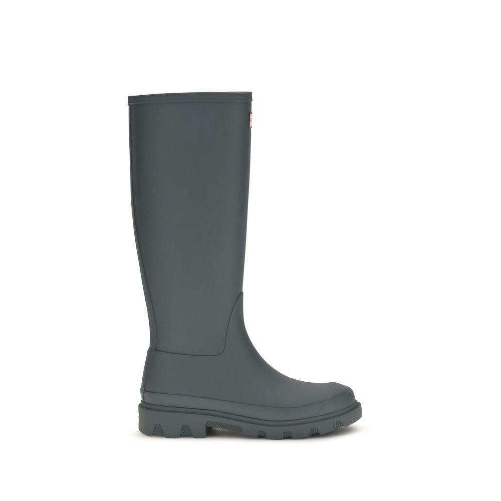 Gray Rubber Rain Boots