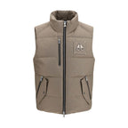 Beige Cotton Sleeveless Jacket