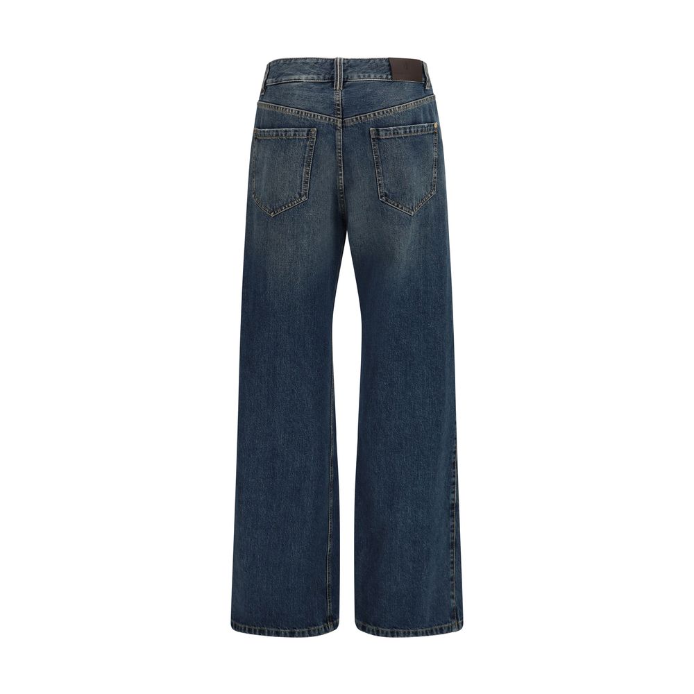 Blue Cotton Jeans Denim