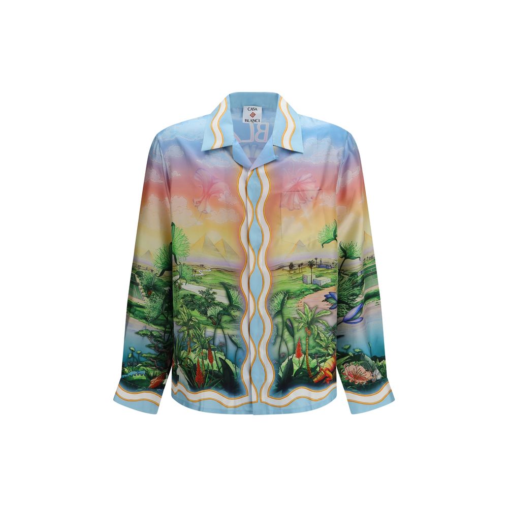 Multicolor Silk Pattern Shirt