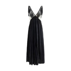 Black Viscose Casual Dress